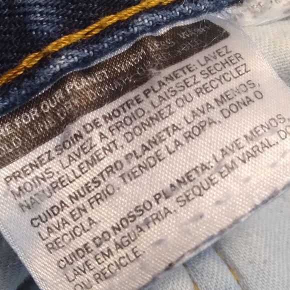 Levi's 505 Denim Blue Jeans 38x34 - Picture 5 of 7